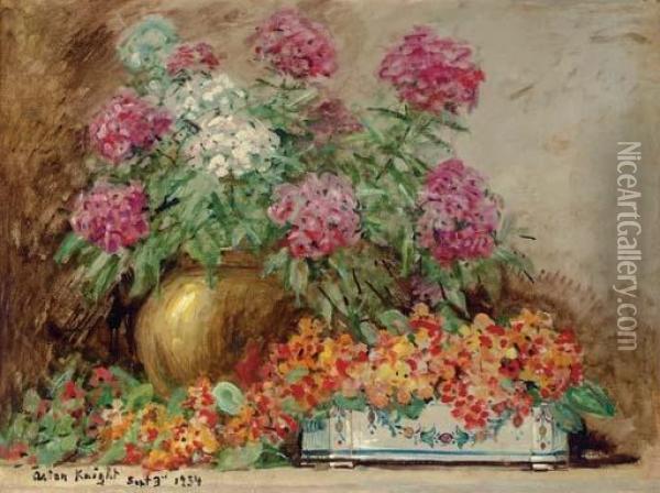 Floral Still Life Oil Painting - Louis Aston Knight