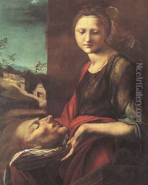 Salome 1512-16 Oil Painting - Alonso Berruguette