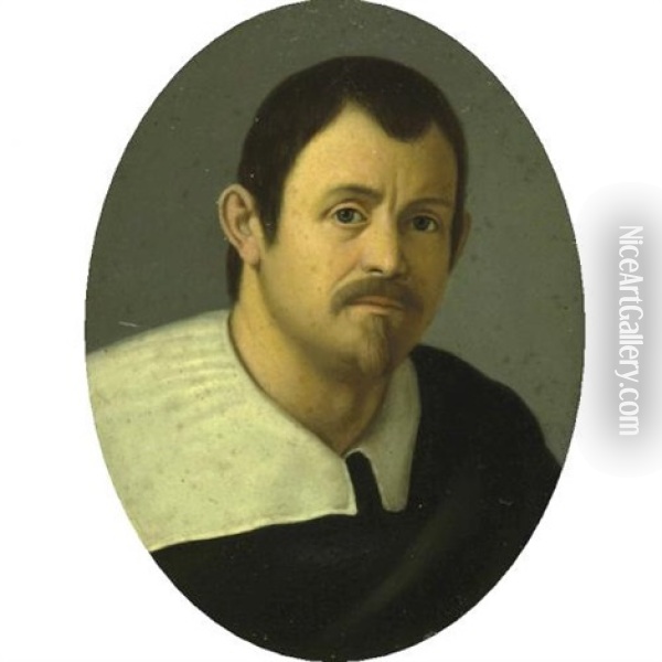 Self-portrait Oil Painting - Giovanni Battista Salvi (Il Sassoferrato)
