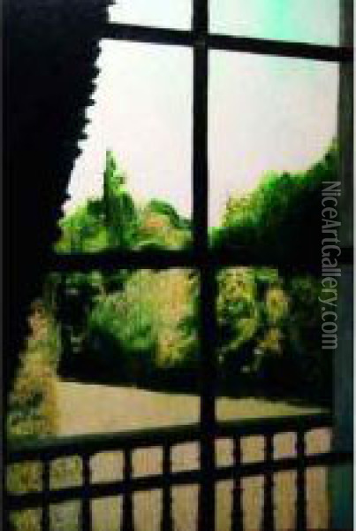 Hutington's Garden, Passadena Oil Painting - Louis Charles Vogt