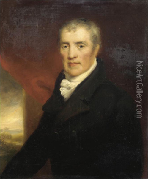 Rev. George Coleridge Oil Painting - John Farey