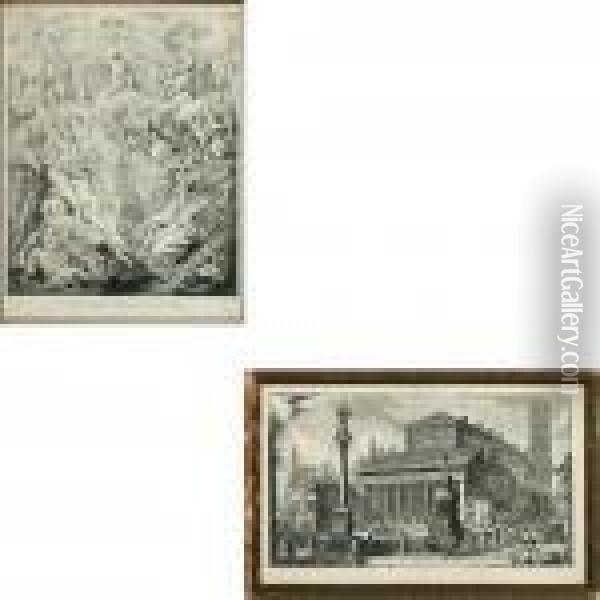 Two Cobber Etchings Oil Painting - Peter Paul Rubens