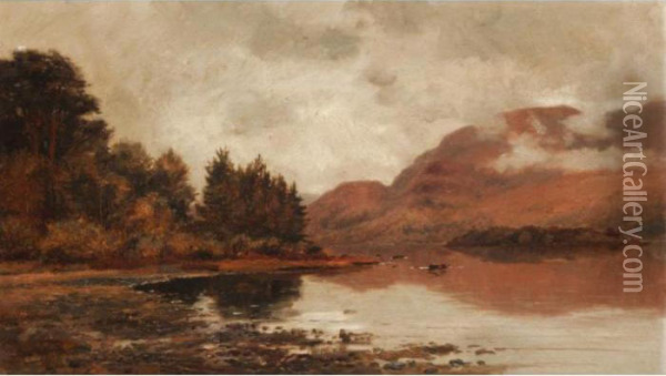 Clearing After Rain, West Point, Lower Lake, Killarney Oil Painting - Alexander Williams