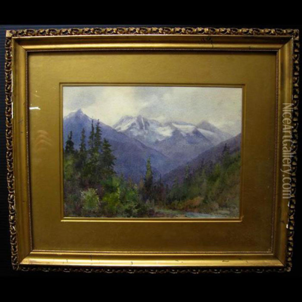 The Hermit Range - Selkirks Oil Painting - Frederic Marlett Bell-Smith