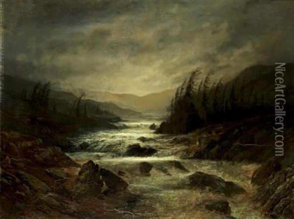 Riviere De Montagne Oil Painting - Gustave Dore