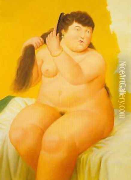 Woman 1996 Oil Painting - Fernando Botero