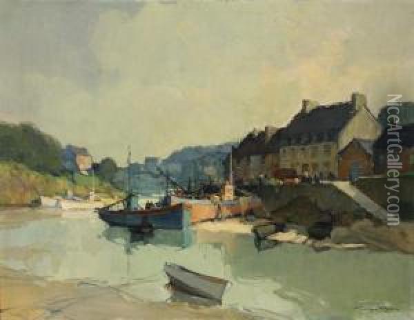 Estuary Of The Seine Oil Painting - Georges Charles Robin