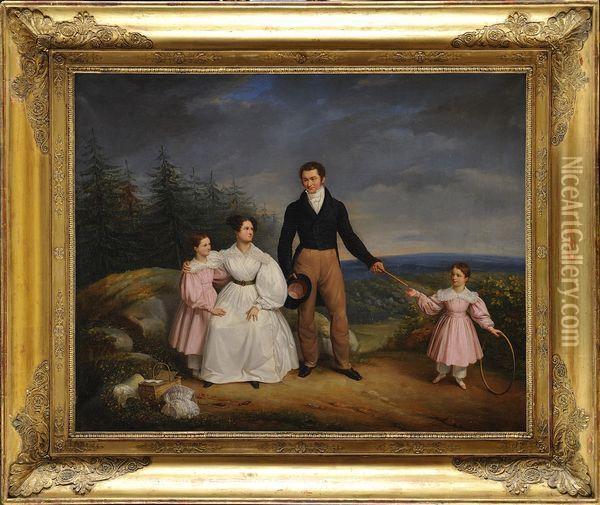 Portraits De La Famille De Nesselrode Oil Painting - Jacques Noel M. Fremy