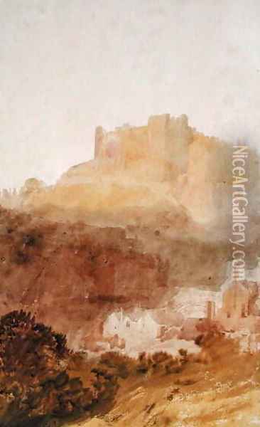 Durham Castle Oil Painting - Joseph Mallord William Turner