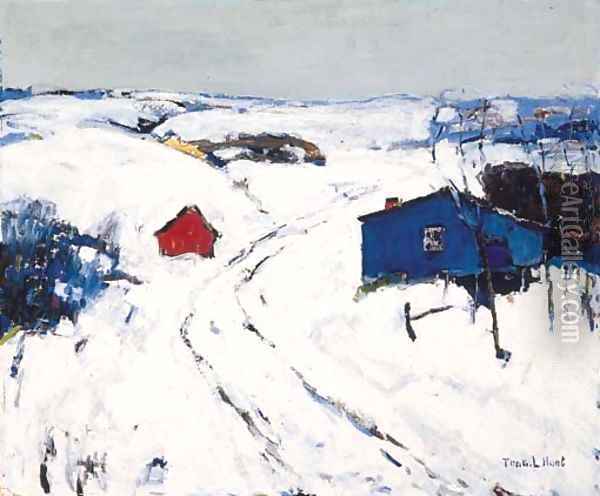 Winter Hush Oil Painting - Thomas Hunt