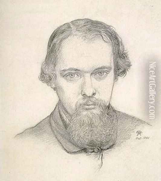 Self Portrait 2 Oil Painting - Dante Gabriel Rossetti