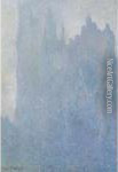La Cathedrale Dans Le Brouillard Oil Painting - Claude Oscar Monet