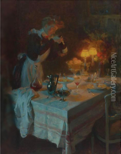 Effet De Lumiere Oil Painting - Jules Alexandre Grun