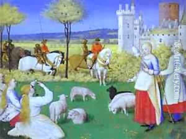 St Marguerite 1453-1460 Oil Painting - Jean Fouquet