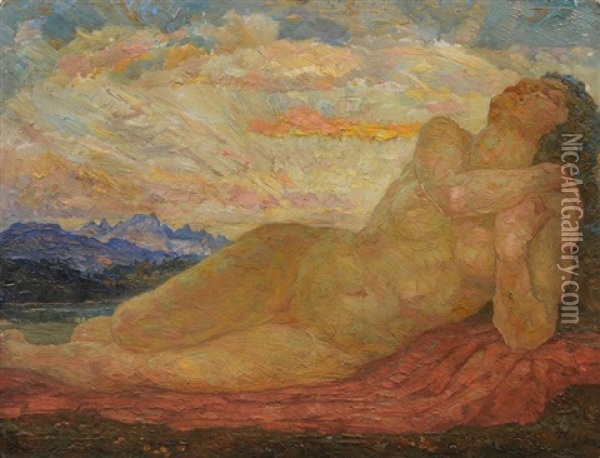 Morgen Oil Painting - Hans Unger