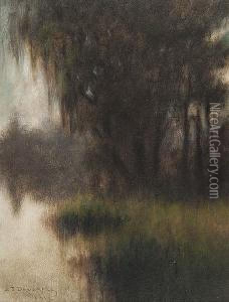 Early Morning On Folse River Oil Painting - Alexander John Drysdale