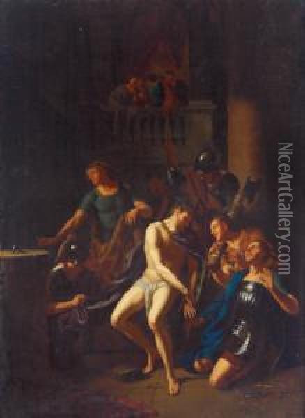 Die Verspottung Christi Oil Painting - Adriaen Van Der Werff