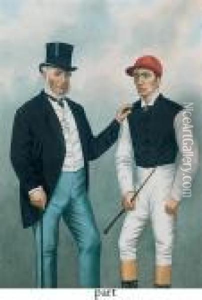 Lord Falmouth And Fred Archer Oil Painting - Richard Dighton