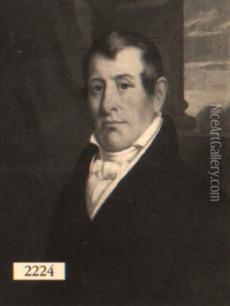 Portrait Of Johnson Oil Painting - Henry Cheever Pratt