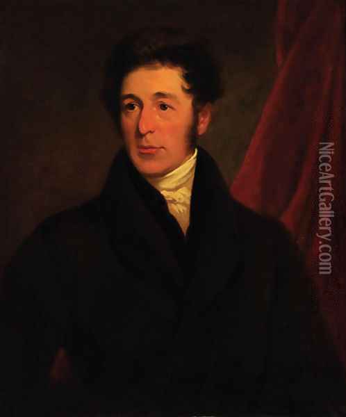 Portrait of a gentleman 2 Oil Painting - John James Masquerier