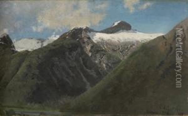 From Fjaerland1885 Oil Painting - Anders Monsen Askevold