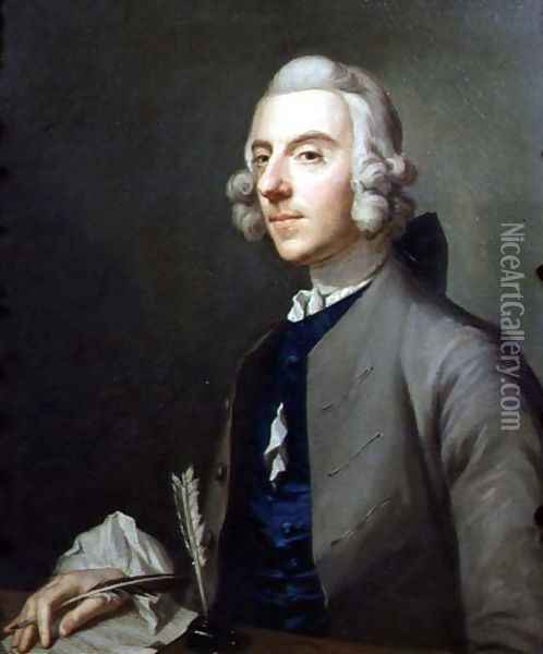 Portrait of Michael Arne (1740-86), c.1762-83 Oil Painting - Johann Zoffany