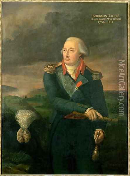 Louis-Joseph de Bourbon 1736-1818 8th Prince of Conde, 1802 Oil Painting - Sophie de Tott