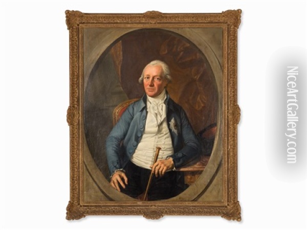 Portrait Of A Gentleman Oil Painting - Sebastian Weygandt
