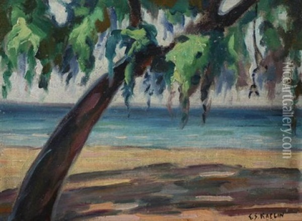 Shoreline Oil Painting - Charles Salis Kaelin