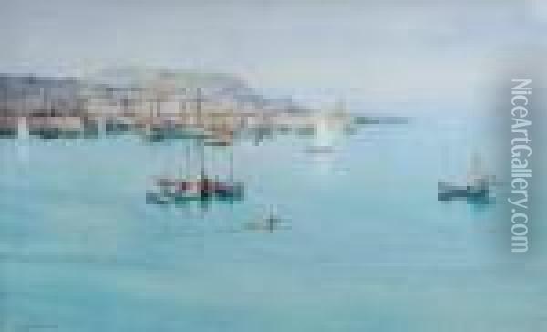 Viewacross St Ives Oil Painting - John Baragwanath King