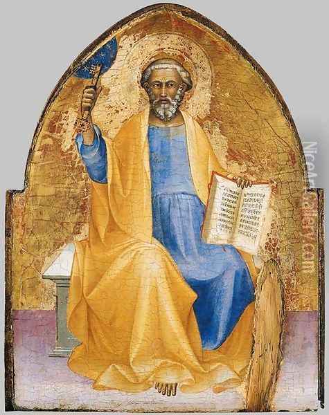 St Peter c. 1405 Oil Painting - Lorenzo Monaco