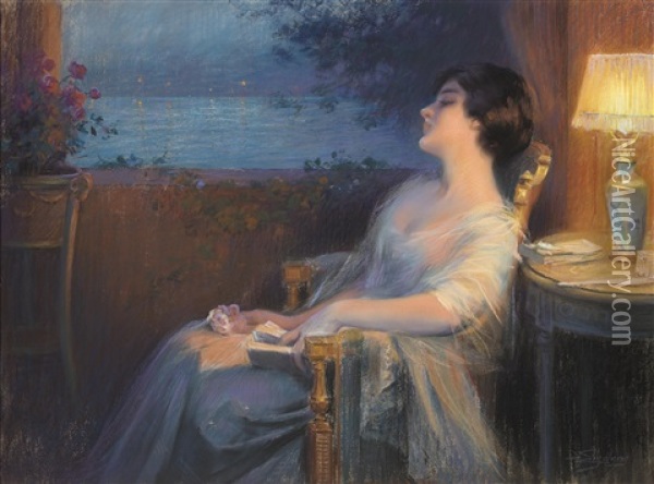 The Murmur Of The Sea Oil Painting - Delphin Enjolras