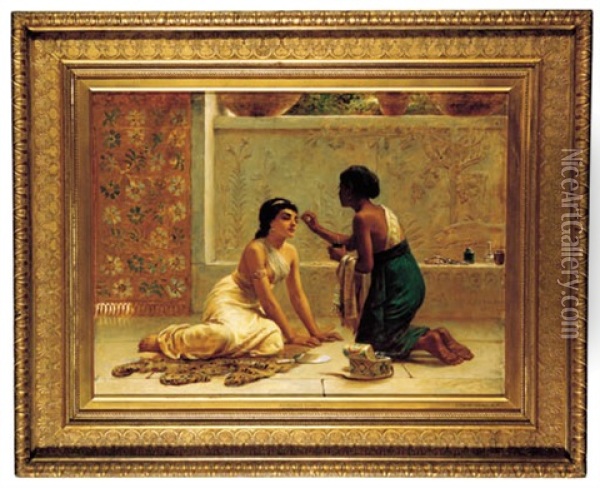 An Ancient Custom Oil Painting - Edwin Long