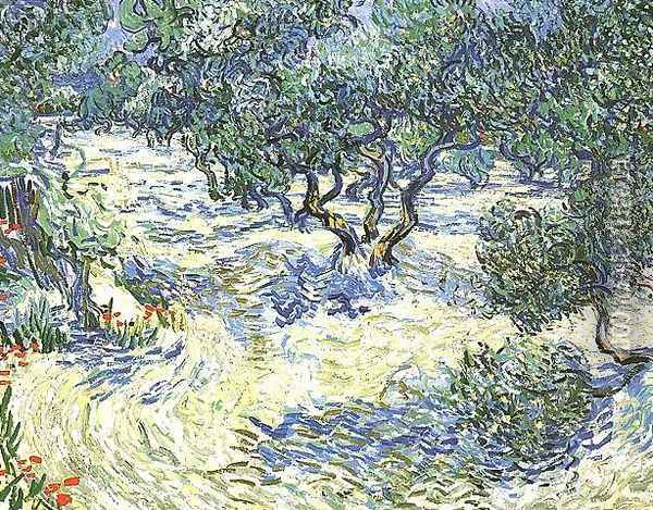 Plantation d'oliviers 2 1889 Oil Painting - Vincent Van Gogh