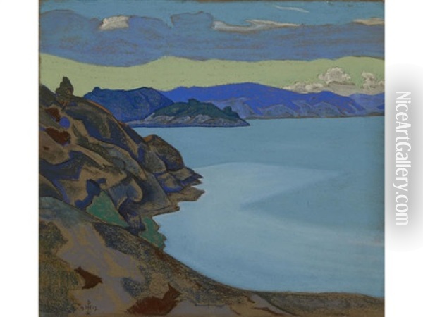 Lake Hympola Oil Painting - Nikolai Konstantinovich Roerich