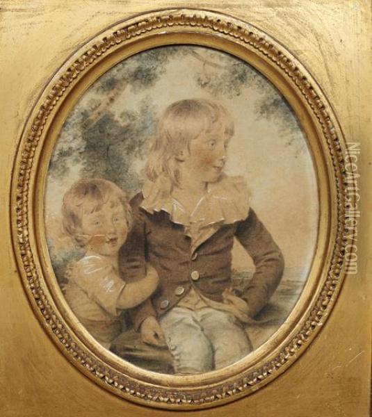 Lord Arthur John Henry Somerset Oil Painting - John Downman
