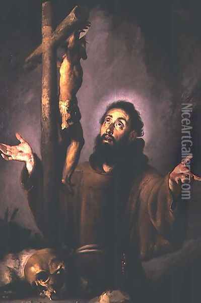 St. Francis Oil Painting - Bernardo Strozzi
