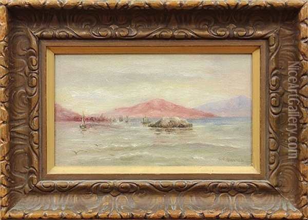Mount Tamalpais At Dusk Oil Painting - Hiram Reynolds Bloomer