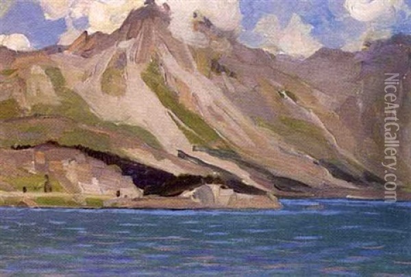 Engadine, Suisse Oil Painting - Clarence Alphonse Gagnon
