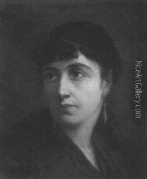 Portrat Irene Von Keller Oil Painting - Albert von Keller