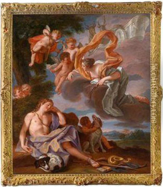 Diana Und Endymion Oil Painting - Gaetano Lapis