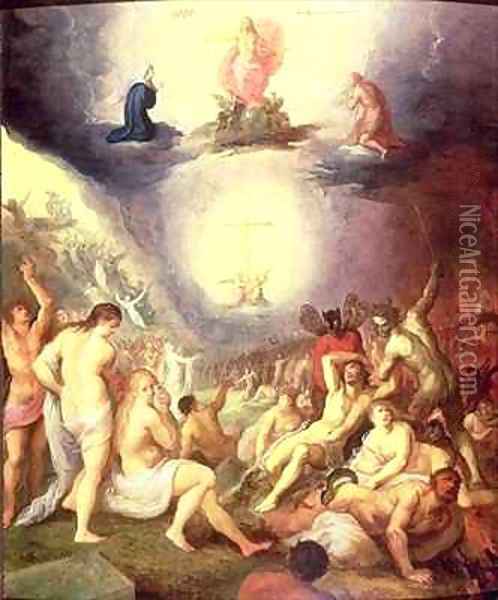 The Last Judgement Oil Painting - Frans the younger Francken