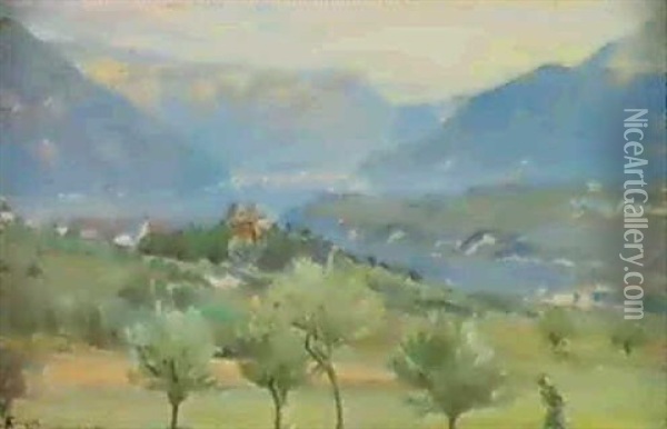 A View Of Schloss Valentin Oil Painting - Peder Severin Kroyer