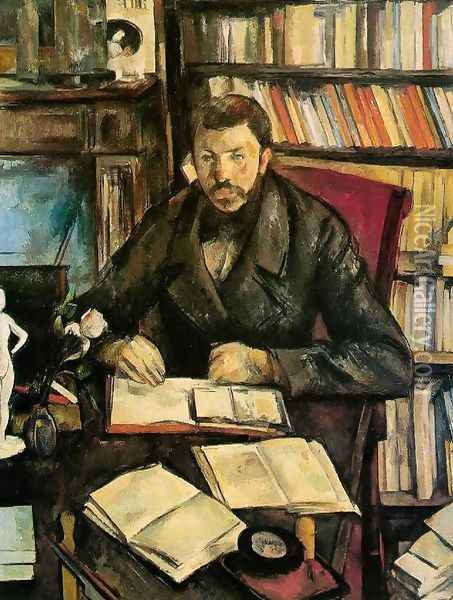 Portrait Of Gustave Geffroy Oil Painting - Paul Cezanne