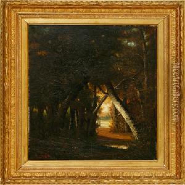 Fontainebleau Oil Painting - Auguste Molin