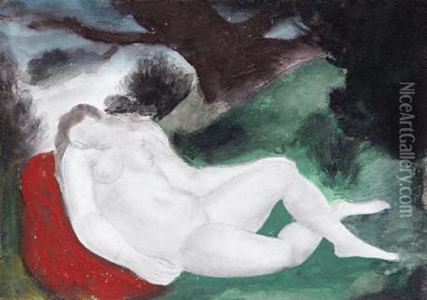 Sleeping Figure Oil Painting - Bernard Meninsky