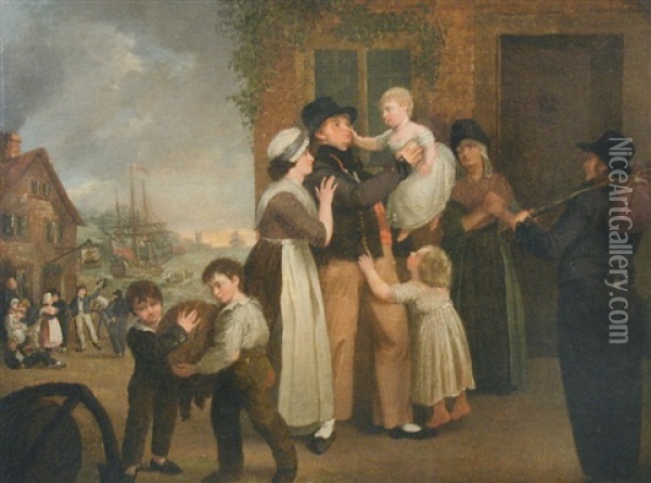 The Sailor's Farewell Oil Painting - William Redmore Bigg