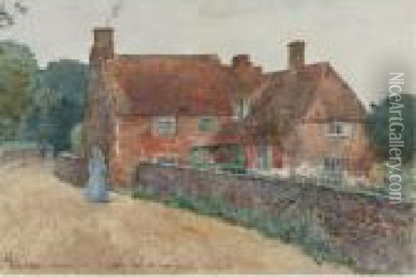 Broadstairs Cottage Oil Painting - Frederick Childe Hassam