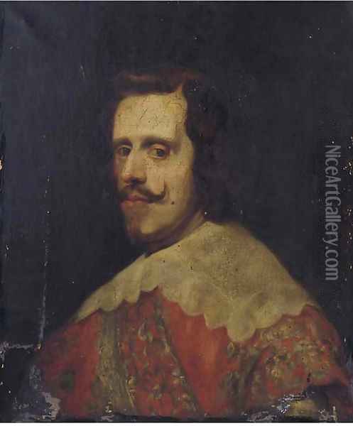 Portrait of Philip IV of Spain Oil Painting - Diego Rodriguez de Silva y Velazquez