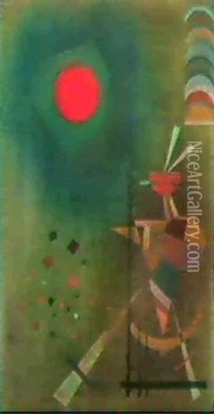 Aufleuchten Oil Painting - Wassily Kandinsky
